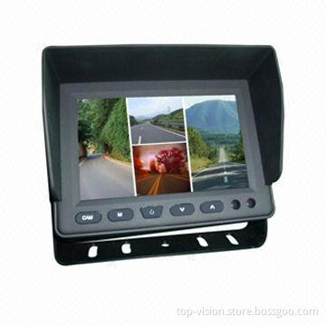 5-inch TFT Monitor, Supports Quad-split Chip